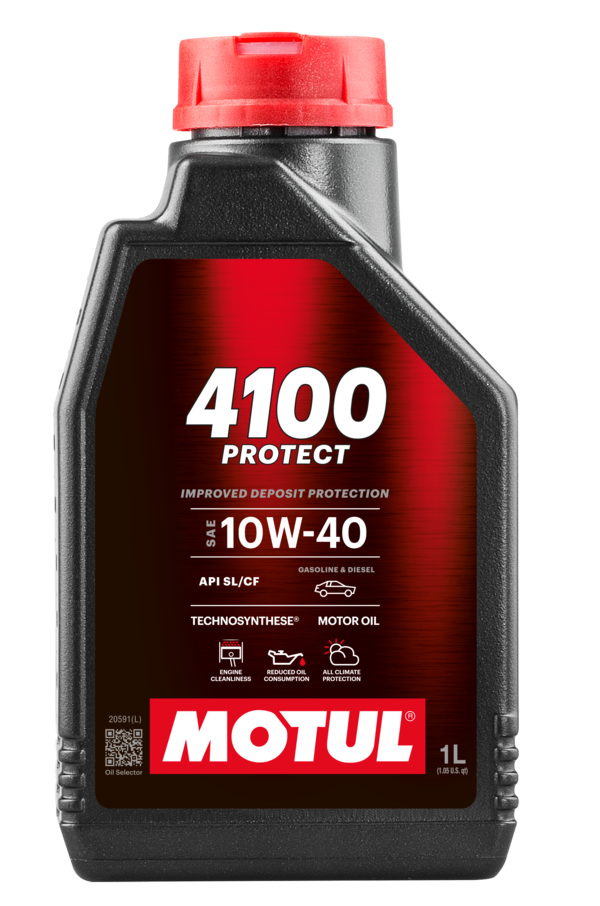 OLIO MOTORE AUTO BENZINA/DIESEL 4T 10W40 MOTUL 4100 PROTECT 1 LITRO